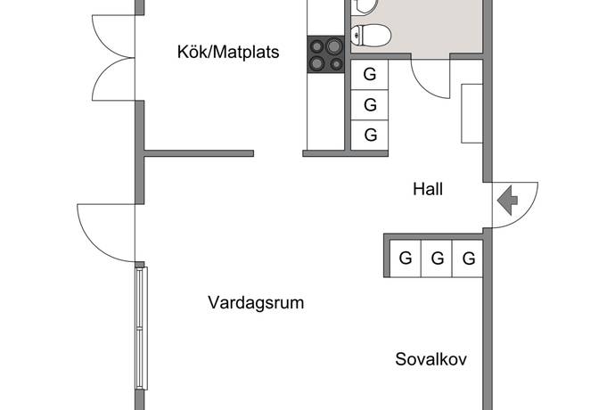 1 rum Lägenhet på Lindblomsvägen 4C Espedalen Ronneby kommun - bild 13