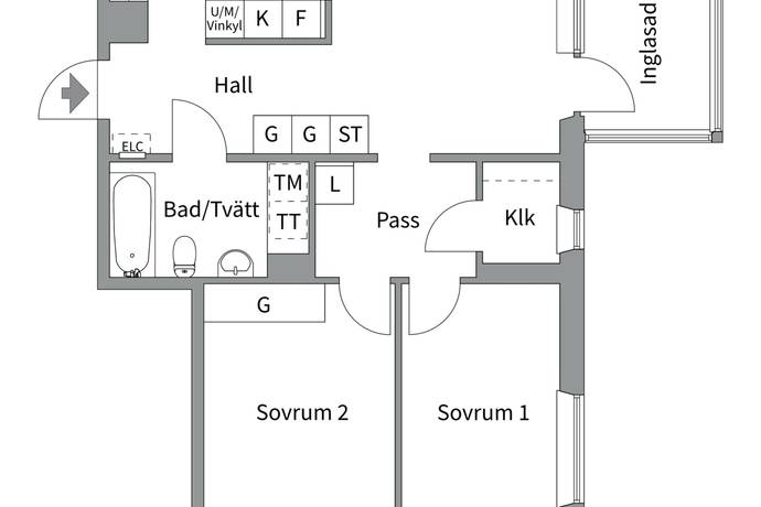 3 rum lägenhet på Tollarevägen 26, 4 tr Tollare, Nacka kommun - bild 5