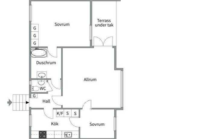 64 m² Radhus på Thun-Ollevägen 13 Lugnet Värmdö kommun - bild 27