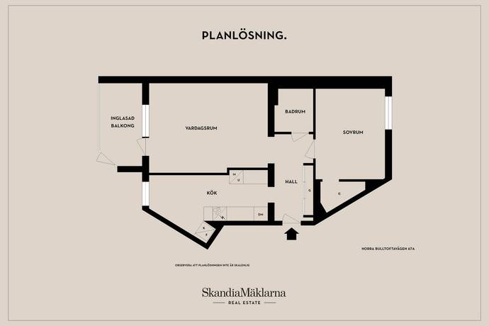 2 rum Lägenhet på Norra Bulltoftavägen 67A Kirseberg Malmö kommun - bild 15