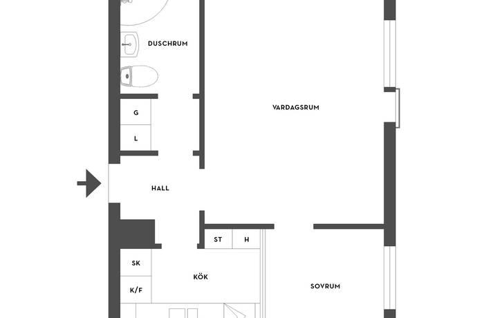 2 rum Lägenhet på Svedjegatan 30 Dammsvedjan Borås kommun - bild 19