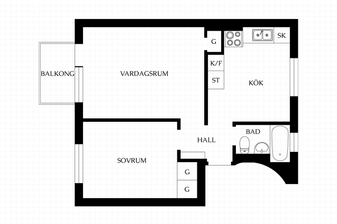 2 rum Lägenhet på Olaus Magnus väg 23 Hammarbyhöjden Stockholms kommun - bild 34