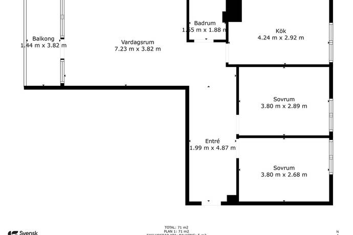 3 rum Lägenhet på Klockhusgatan 7B Kalmar Kalmar kommun - bild 22