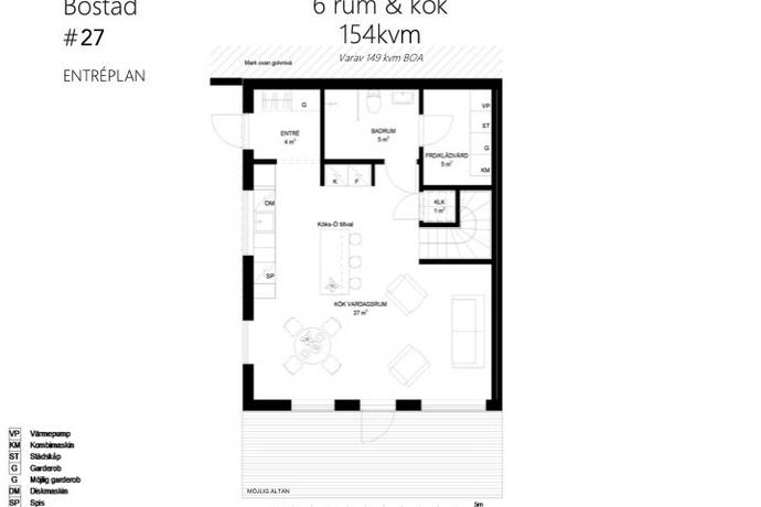 6 rum Parhus på Hermans backe 2c Vega/ Hermanstorp Haninge kommun - bild 53