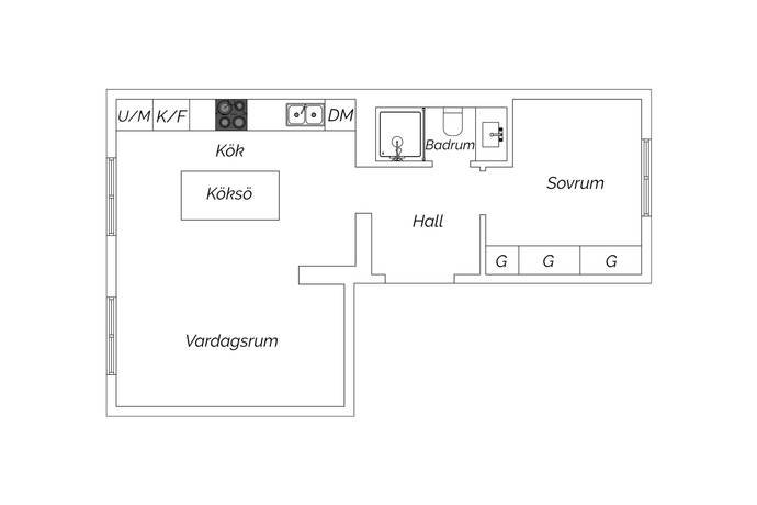 2 rum Lägenhet på Klostergatan 8A Centrum Lunds kommun - bild 25