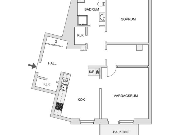 2.5 rum Lägenhet på Sörhallstorget 21 Eriksberg Göteborgs kommun - bild 19