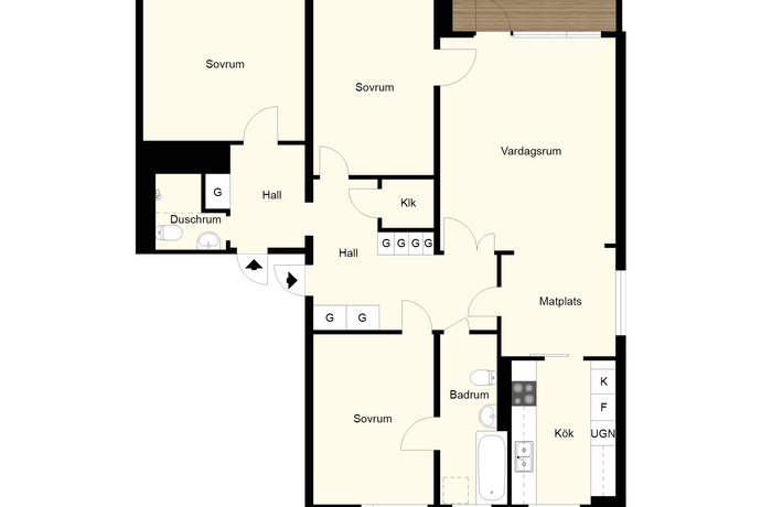 Domarebacken 6, 5tr, Botkyrka, Botkyrka kommun