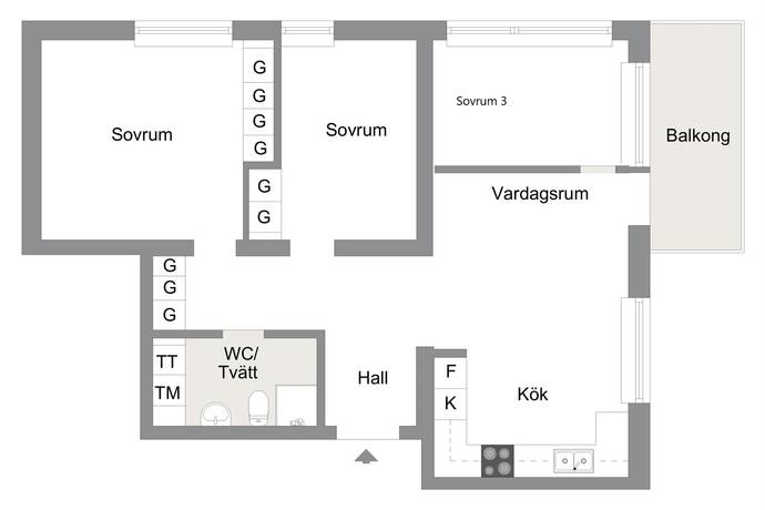 4 rum Lägenhet på Trädgårdsmästarstigen 6 Salem Salems kommun - bild 19