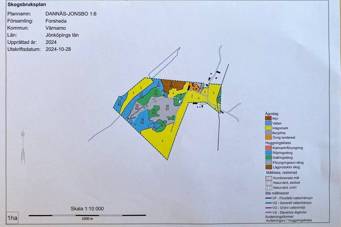 Gård med jordbruk på Dannäs Jonsbo 4 Dannäs ca 4 km från sjön Bolmen Värnamo kommun - bild 49
