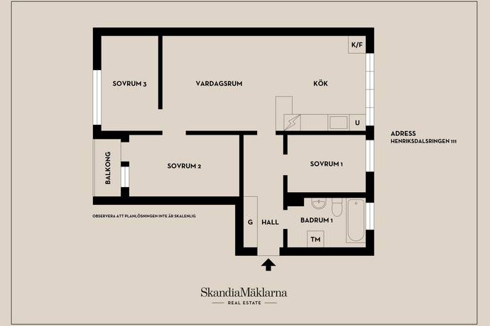 4 rum Lägenhet på Henriksdalsringen 111 Henriksdalsberget Nacka kommun - bild 18