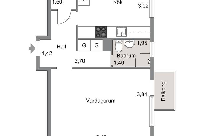 1 rum Lägenhet på Turingevägen 41A Örby Stockholms kommun - bild 15