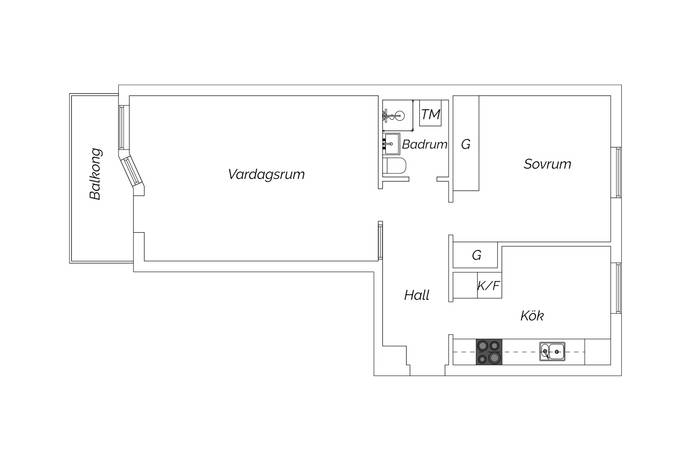 2 rum Lägenhet på Köpmangatan 22A Centralt Sandvikens kommun - bild 15