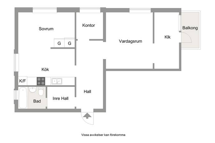 2.5 rum Lägenhet på Torgbacken 6 Kungsgården Sandvikens kommun - bild 19