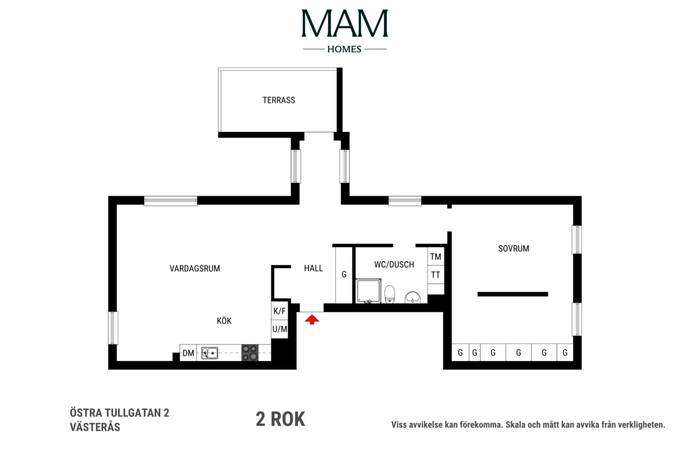 2 rum Lägenhet på Östra Tullgatan 2 Östermalm Västerås kommun - bild 26