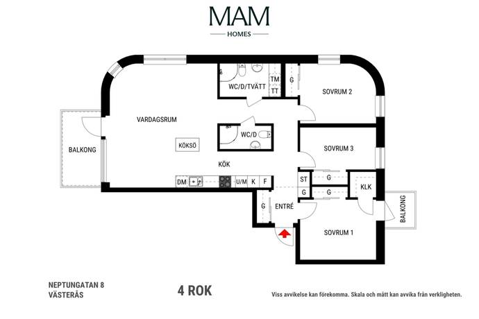 4 rum Lägenhet på Neptungatan 8 Notudden/Öster Mälarstrand Västerås kommun - bild 41