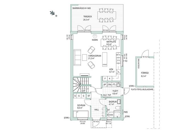6 rum Kedjehus på Nygårds dammar - Hus 60 Svedala kommun - bild 5