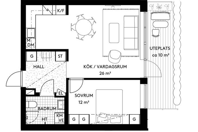 2 rum Lägenhet på Byälvsvägen 35 B Stockholms kommun - bild 2