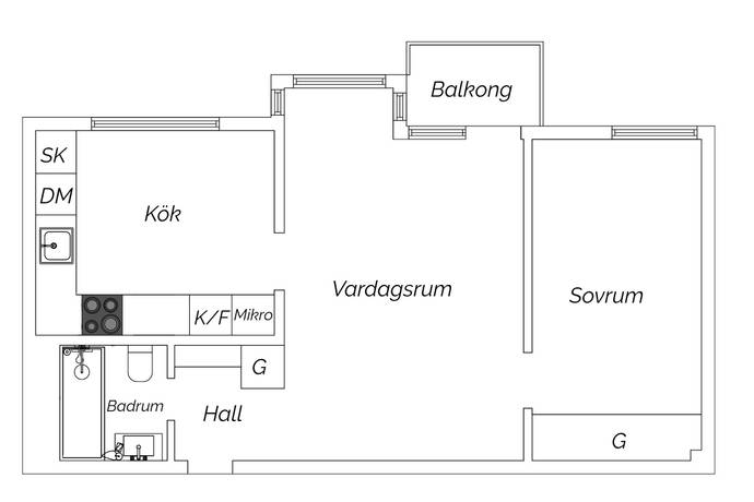 2 rum Lägenhet på Övre Fogelbergsgatan 6 Övre Vasastaden Göteborgs kommun - bild 40