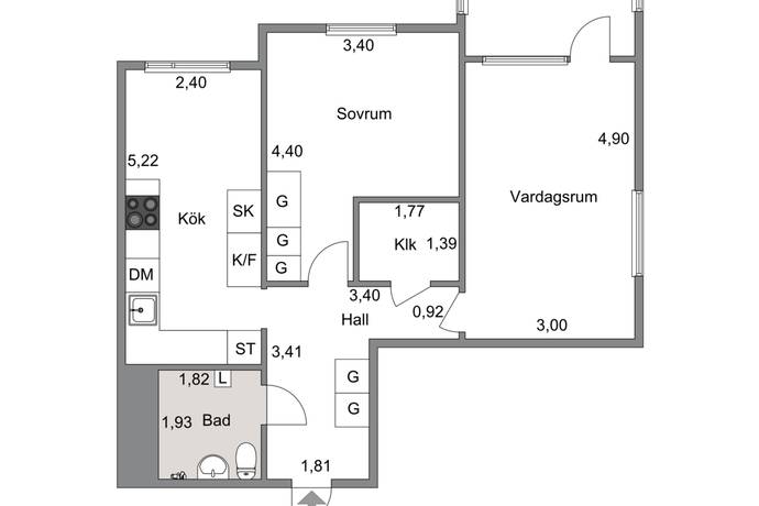 2 rum Lägenhet på Karlslundsgatan 22  Centrala Södertälje Södertälje kommun - bild 14
