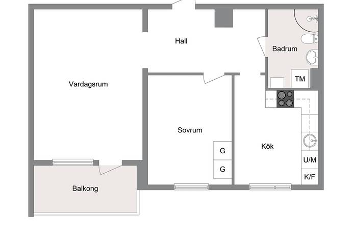 2 rum Lägenhet på Bålstavägen 11 Bålsta - Gamla Bålsta Håbo kommun - bild 17