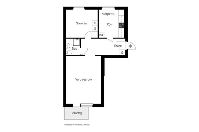 2 rum Lägenhet på Erik Dahlbergsvägen 34A Resecentrum Karlshamns kommun - bild 12
