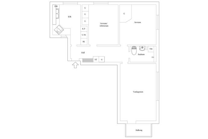 3 rum Lägenhet på Bohusgatan 35 Södermalm Sofia Stockholms kommun - bild 23