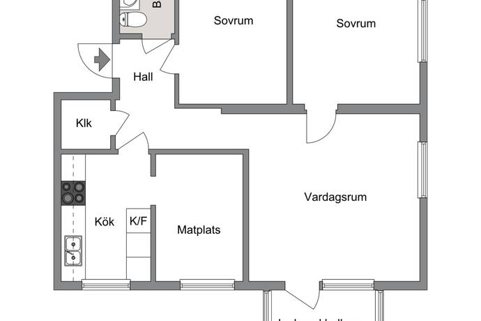 3 rum Lägenhet på Kolonigatan 11 Resecentrum Karlshamns kommun - bild 14