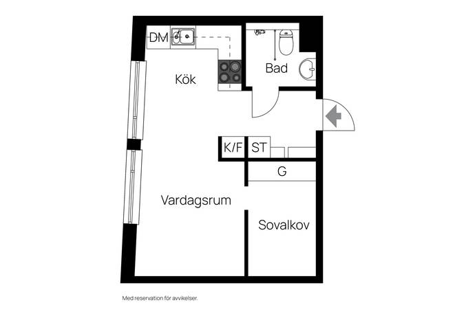 1.5 rum Lägenhet på Aktergatan 22 Hammarby Sjöstad Stockholms kommun - bild 19