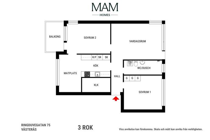 3 rum Lägenhet på Ringduvegatan 75 Råby Västerås kommun - bild 21