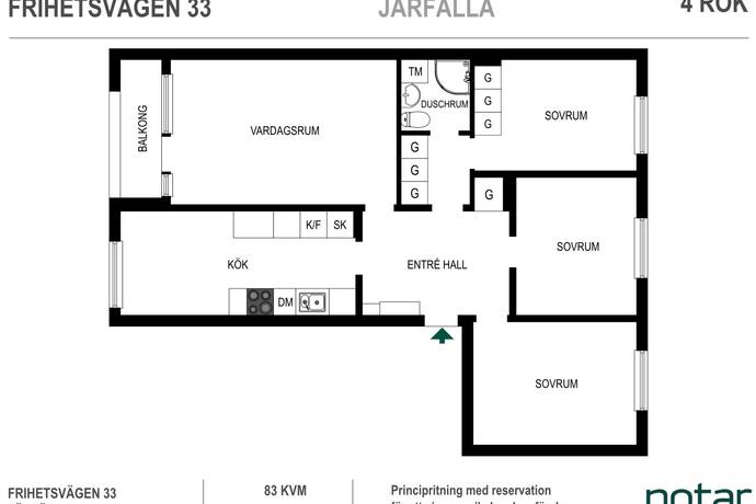 4 rum Lägenhet på Frihetsvägen 33 Jakobsberg Järfälla kommun - bild 25