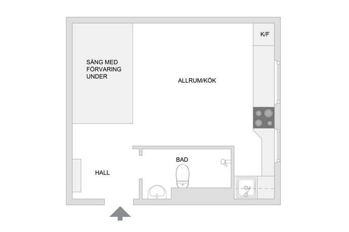 1 rum Lägenhet på Axvägen 1 Viksjö Järfälla kommun - bild 18