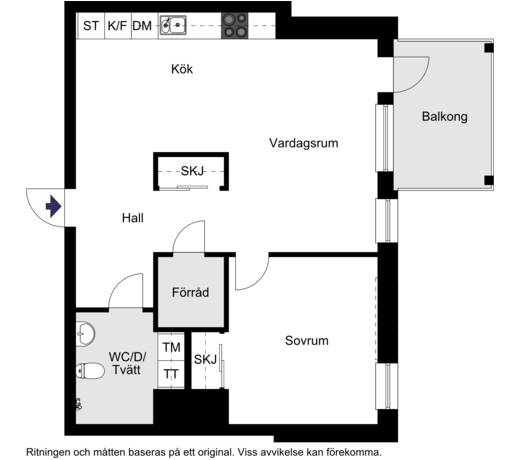 2 rum Lägenhet på Gyhultsvägen 46 Mariastaden Helsingborgs kommun - bild 15