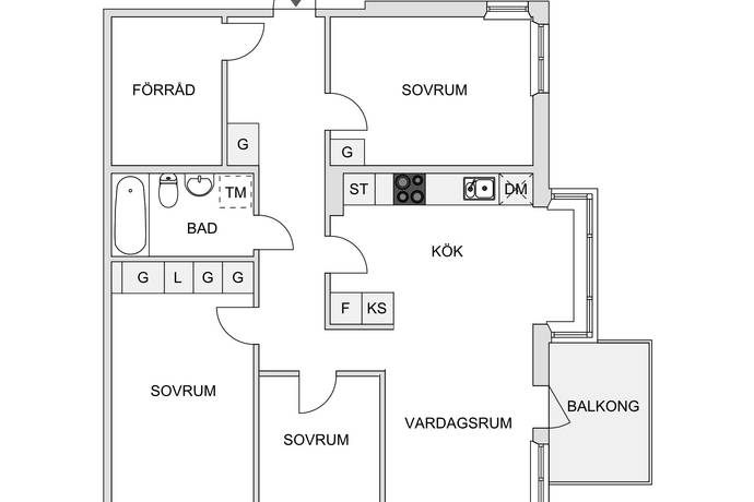 3 rum Lägenhet på Forshagagatan 66 Farsta Stockholms kommun - bild 5