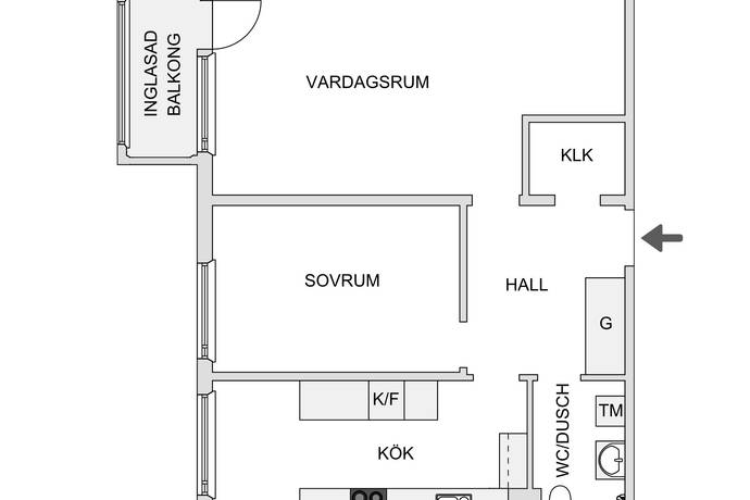 2 rum Lägenhet på Storgatan 26A Centrum Skövde kommun - bild 15