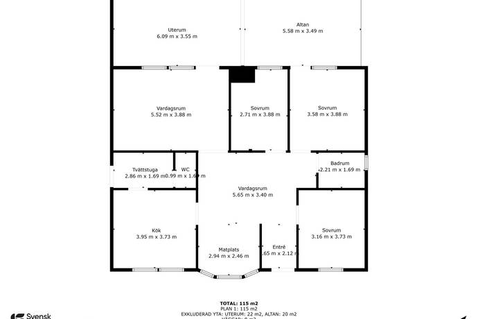 5 rum Lägenhet på Stenbockens gränd 5 Hovmantorp Lessebo kommun - bild 40