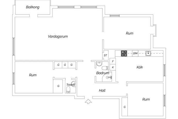 5 rum Lägenhet på  Bygatan 39 Huvudsta Solna kommun - bild 37