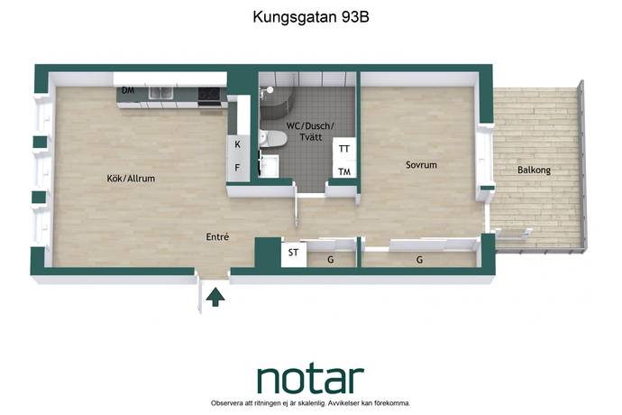 2 rum Lägenhet på Kungsgatan 93B Industristaden Uppsala kommun - bild 21