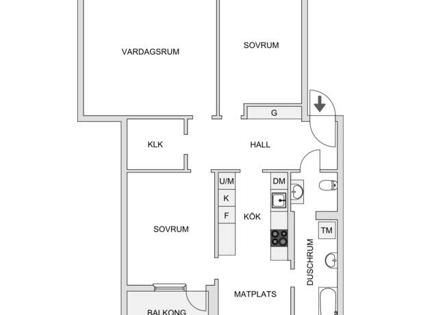 3 rum Lägenhet på Granitvägen 34B, 1 tr Tyresö Centrum Tyresö kommun - bild 18