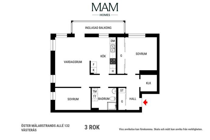 3 rum Lägenhet på Öster Mälarstrands allé 132 Öster Mälarstrand Västerås kommun - bild 35