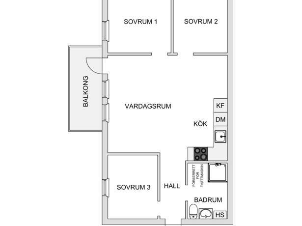 4 rum Lägenhet på Ormingeringen 60A Västra Orminge Nacka kommun - bild 16