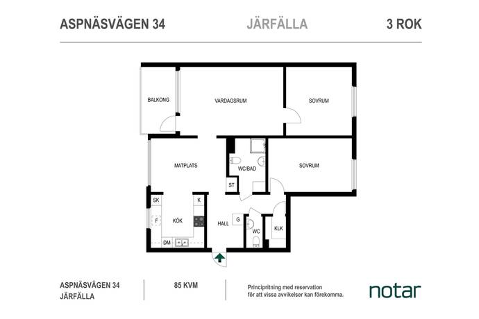 3 rum Lägenhet på Aspnäsvägen 36 Jakobsberg Järfälla kommun - bild 26