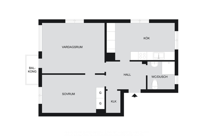2 rum Lägenhet på Bordsvägen 33B, 1 tr Enskede - Gubbängen Stockholms kommun - bild 19