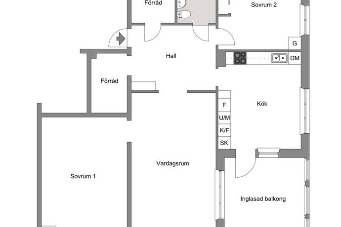 3 rum Lägenhet på Bergmossevägen 23, vån 2 Gustavsberg Holmviksskogen Värmdö kommun - bild 23