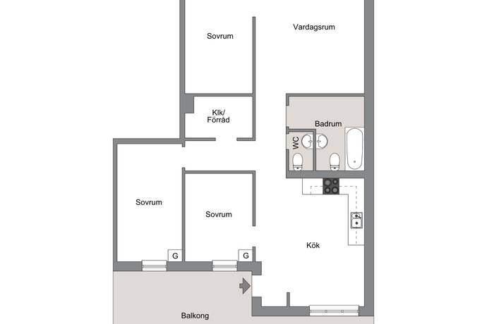 4 rum Lägenhet på Dalgränd 64 Enskededalen Stockholms kommun - bild 13
