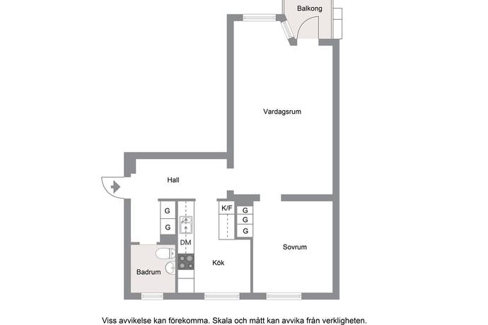 2 rum Lägenhet på Klockar Malms väg 27 Danderyd Klingsta Danderyds kommun - bild 18