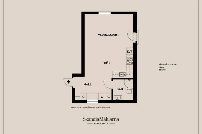 1 rum Lägenhet på Västanågatan 14B Gottfridsberg Linköpings kommun - bild 10