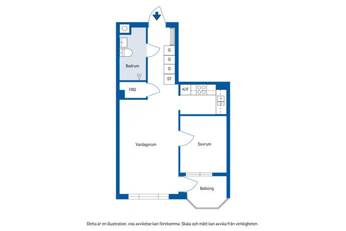 2 rum Lägenhet på Trädgårdsgatan 8C Sundsvall centrum Sundsvalls kommun - bild 15