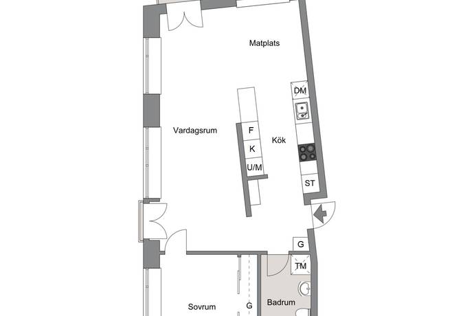 2 rum Lägenhet på Midskeppsgatan 16 Hammarby Sjöstad Stockholms kommun - bild 15