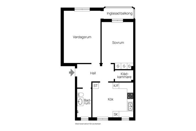 2 rum Lägenhet på Götgatan 14 B Centralt - Grossgärdet Norrtälje kommun - bild 11