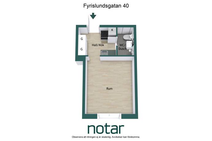 1 rum Lägenhet på Fyrislundsgatan 40 Uppsala kommun - bild 15
